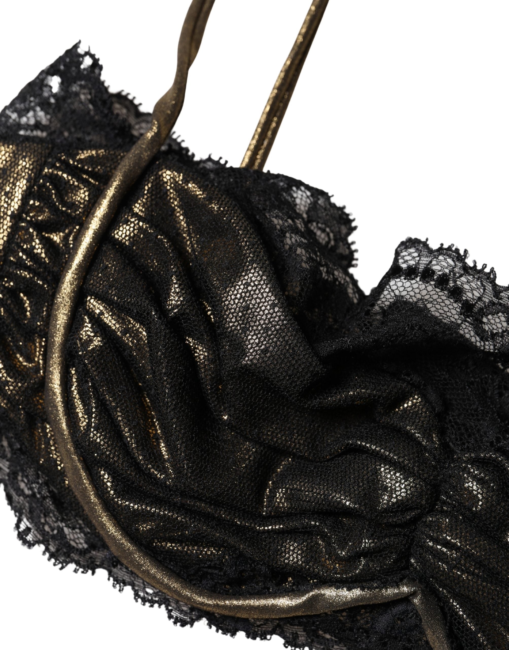 Dolce & Gabbana Black Silk Underwired Balconnet Bra Underwear Dolce & Gabbana