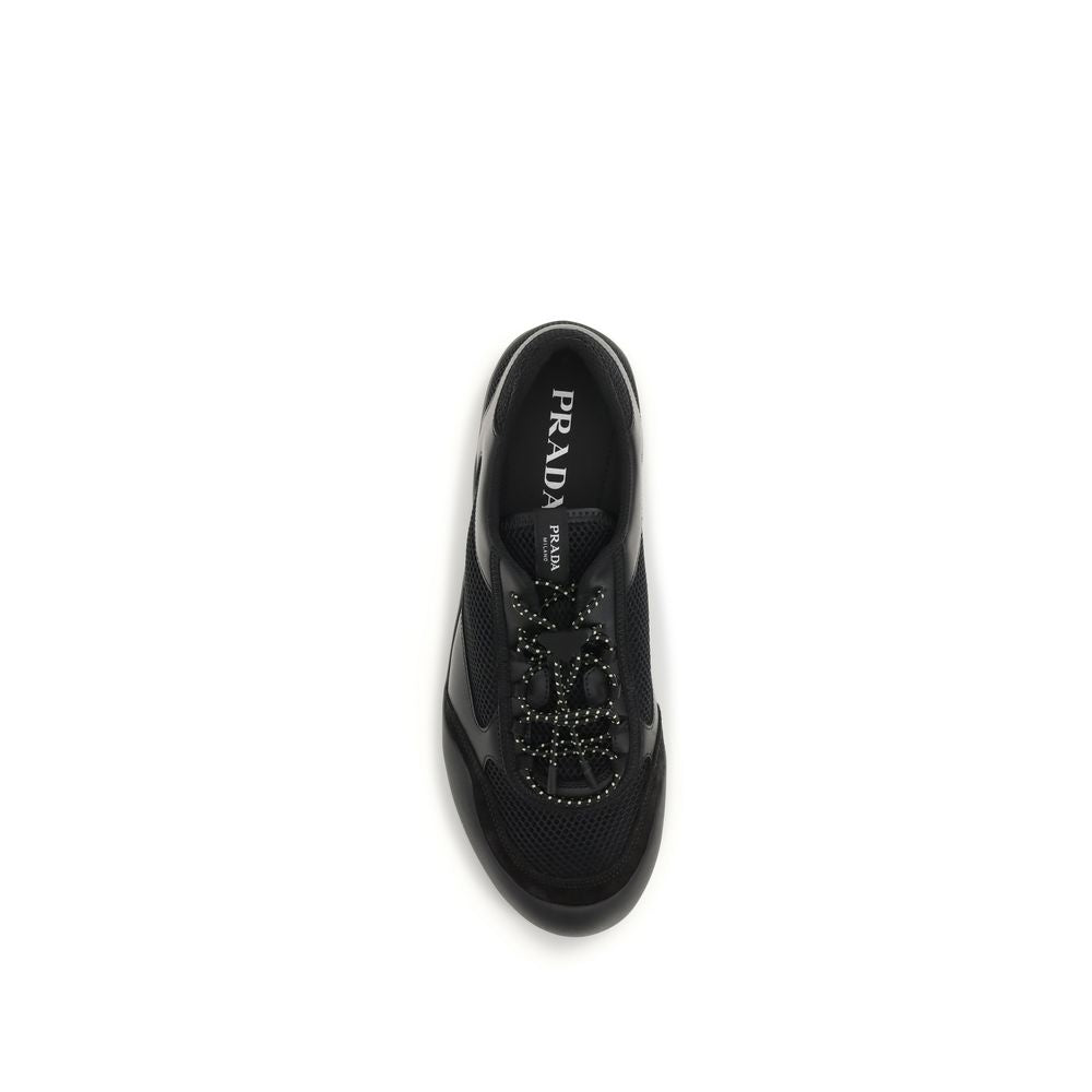 Prada Black Polyester Athletic Sneakers Prada