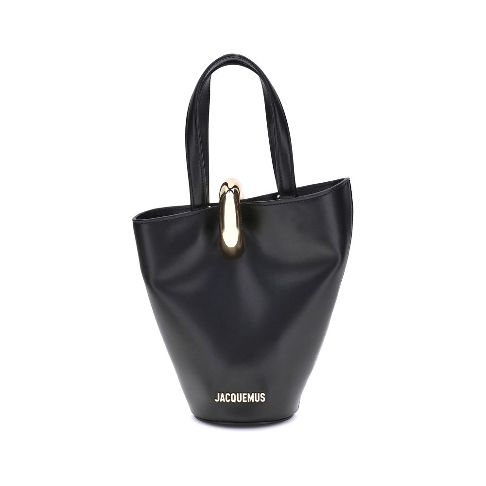 Jacquemus Black Calf Leather Bos Taurus Backet Bag Jacquemus