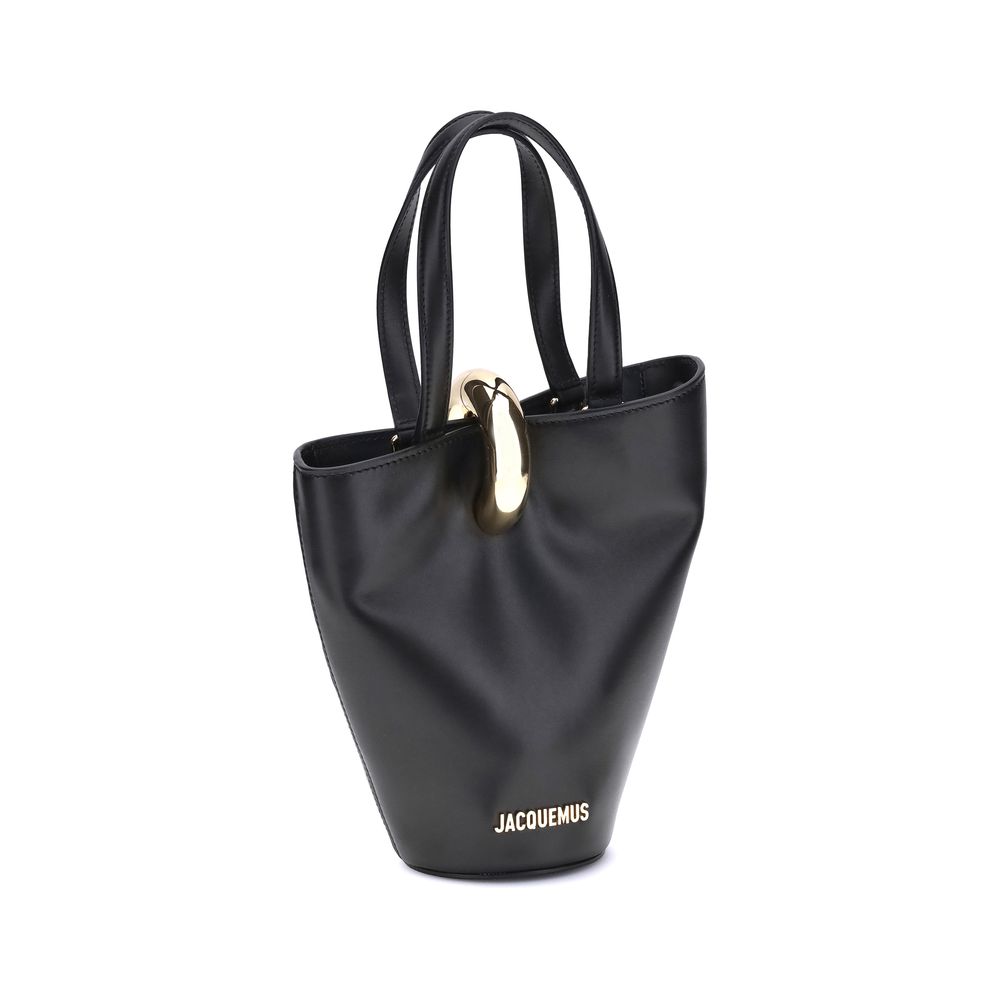Jacquemus Black Calf Leather Bos Taurus Backet Bag Jacquemus