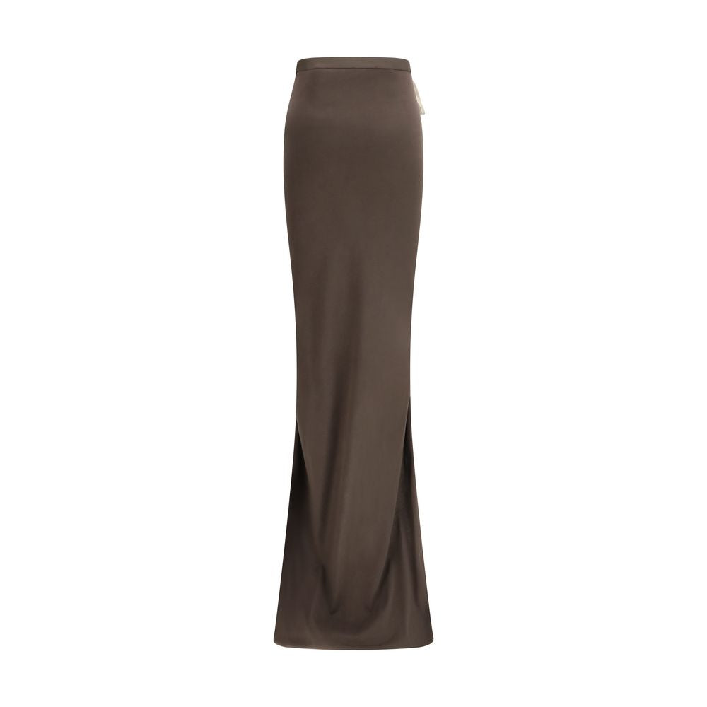 Moncler x Rick Owens Brown Cotton Long Skirt Moncler x Rick Owens