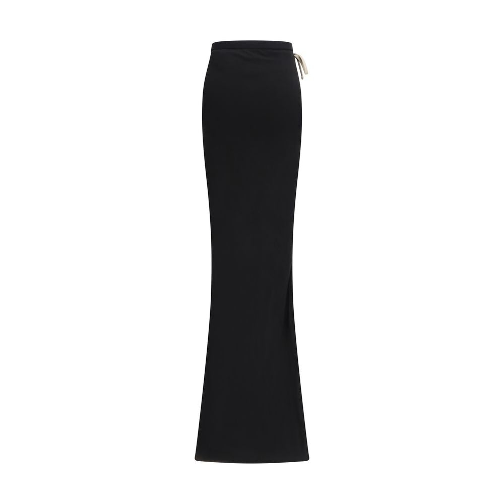 Moncler x Rick Owens Black Cotton Long Skirt Moncler x Rick Owens