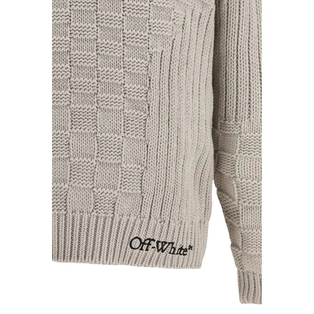 Off-White Beige Cotton Sweatshirt Off-White
