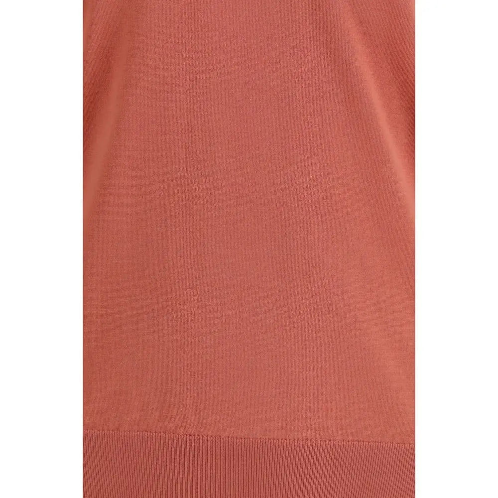 Brunello Cucinelli Orange Cotton Sweatshirt Brunello Cucinelli