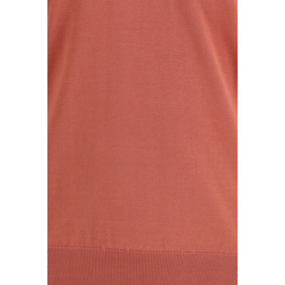 Brunello Cucinelli Orange Cotton Sweatshirt Brunello Cucinelli