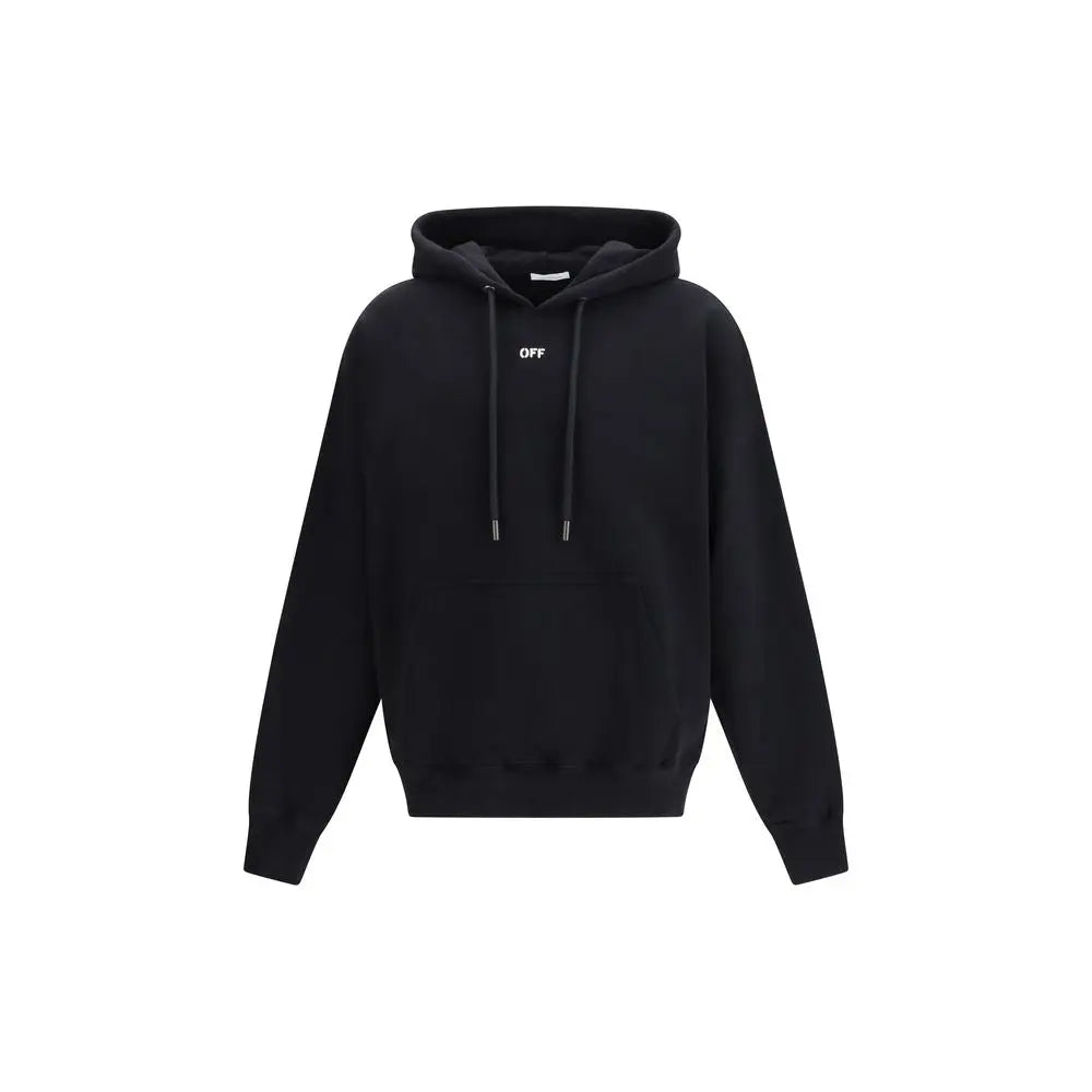 Off-White Black Cotton Sweatshirt Off-White