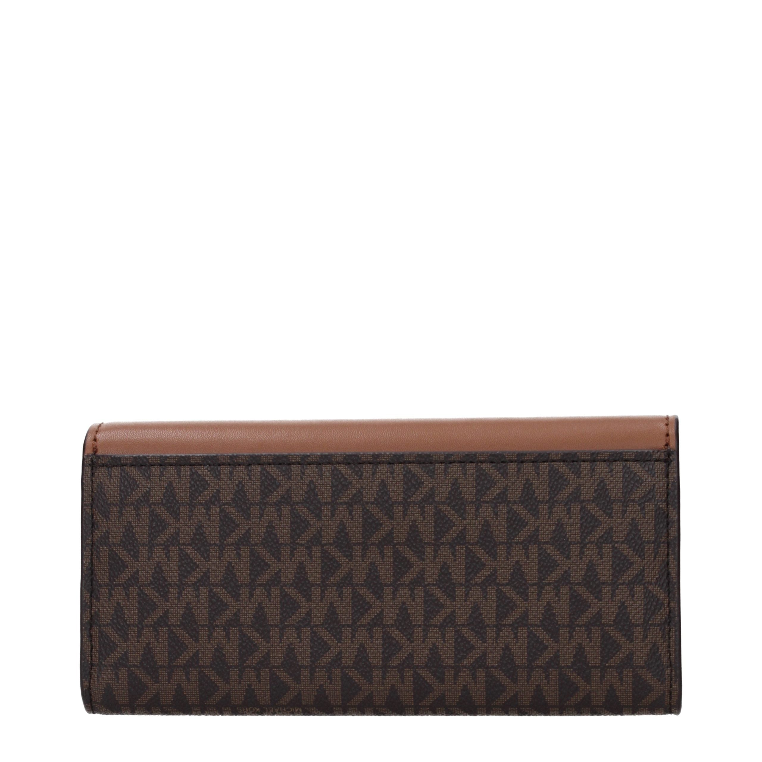 Michael Kors Brown Fabric Wallet Michael Kors