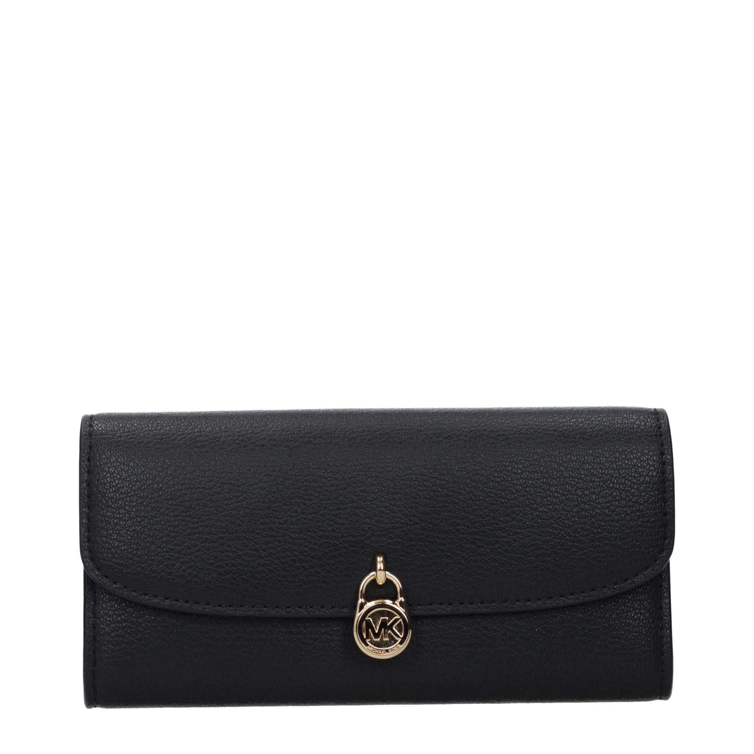 Michael Kors Black Leather Wallet Michael Kors