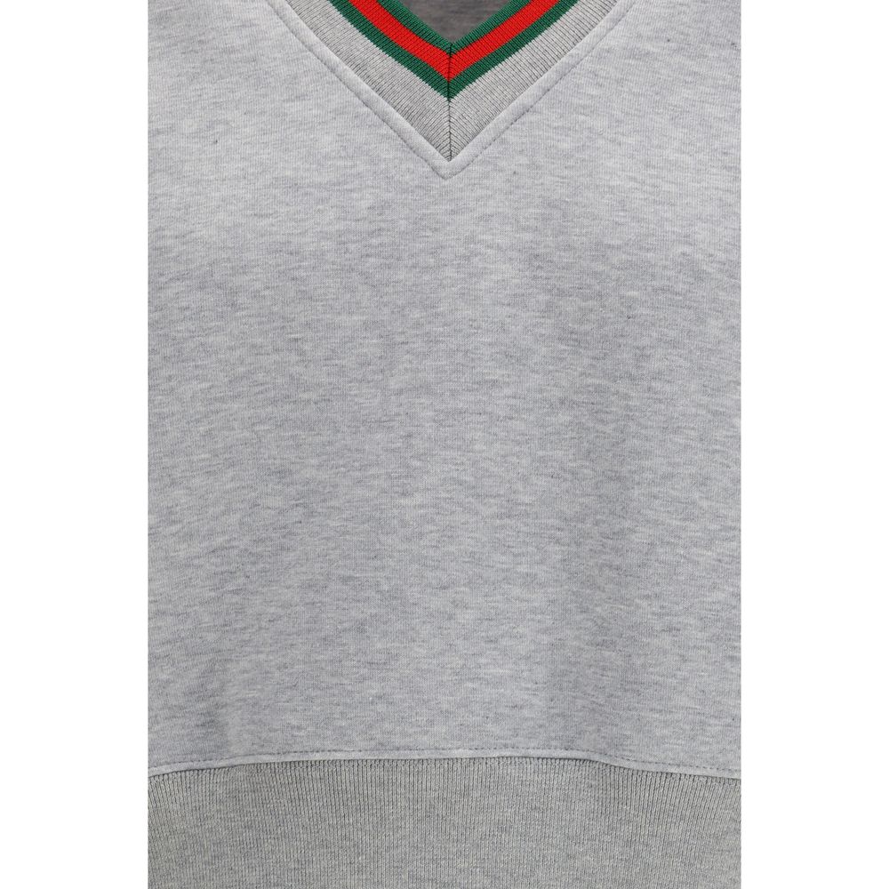 Gucci Gray Cotton Sweatshirt Gucci