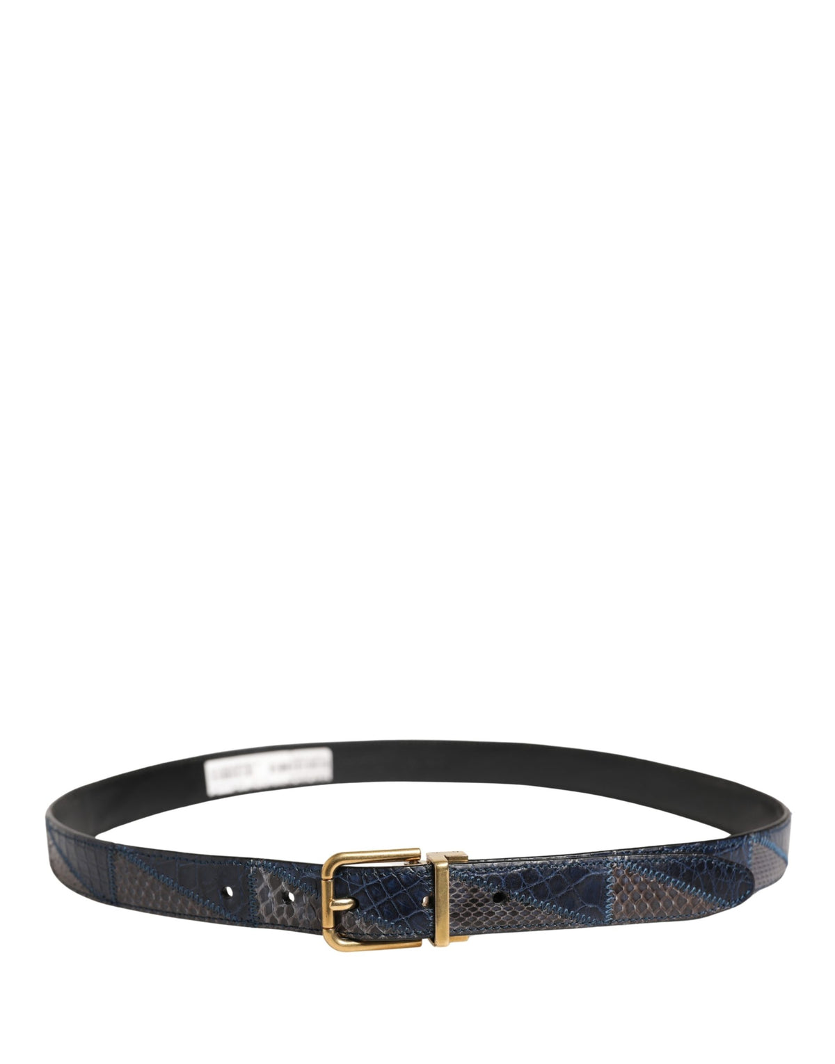 Dolce & Gabbana Men Multicolor Leather Metal Buckle Belt