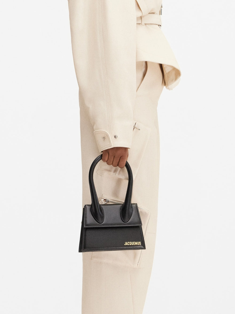 Jacquemus Black leather Le Chiquito moyen bag Jacquemus