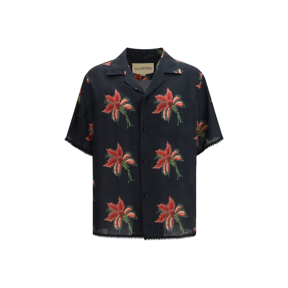 Valentino Garavani Black Linen Shirt Valentino Garavani