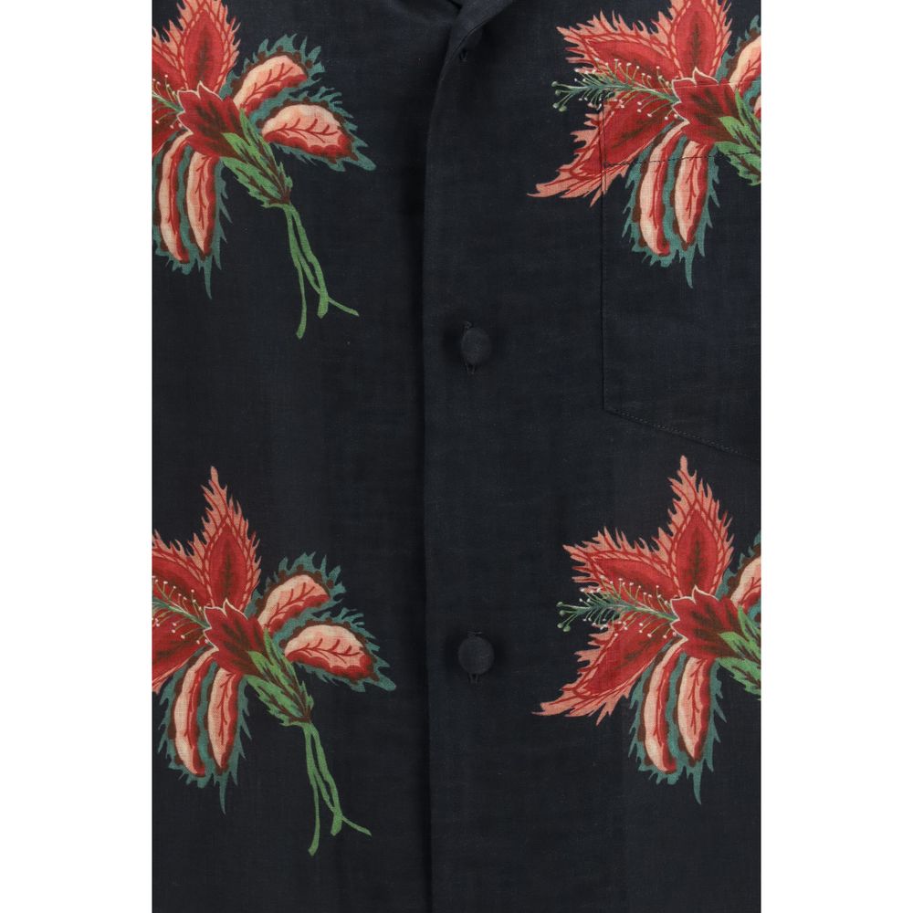 Valentino Garavani Black Linen Shirt Valentino Garavani