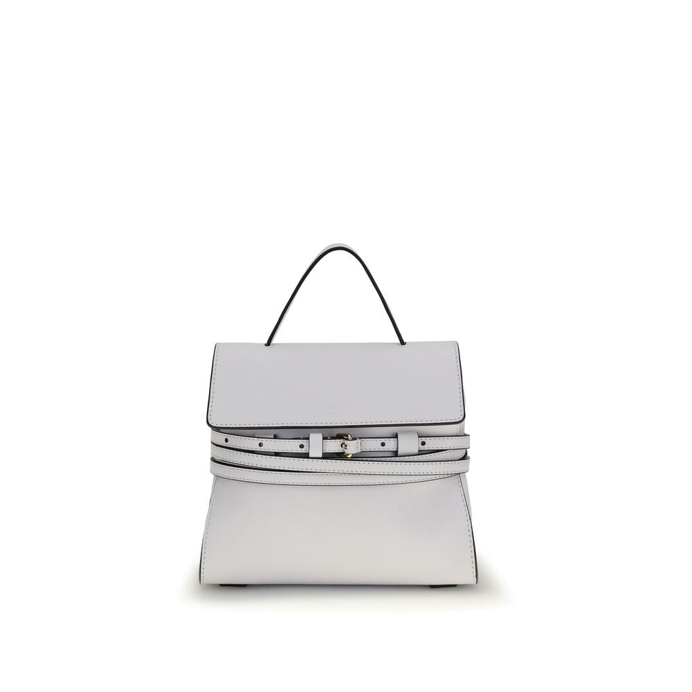 Moschino White Calf Leather Bos Taurus Handbag Moschino
