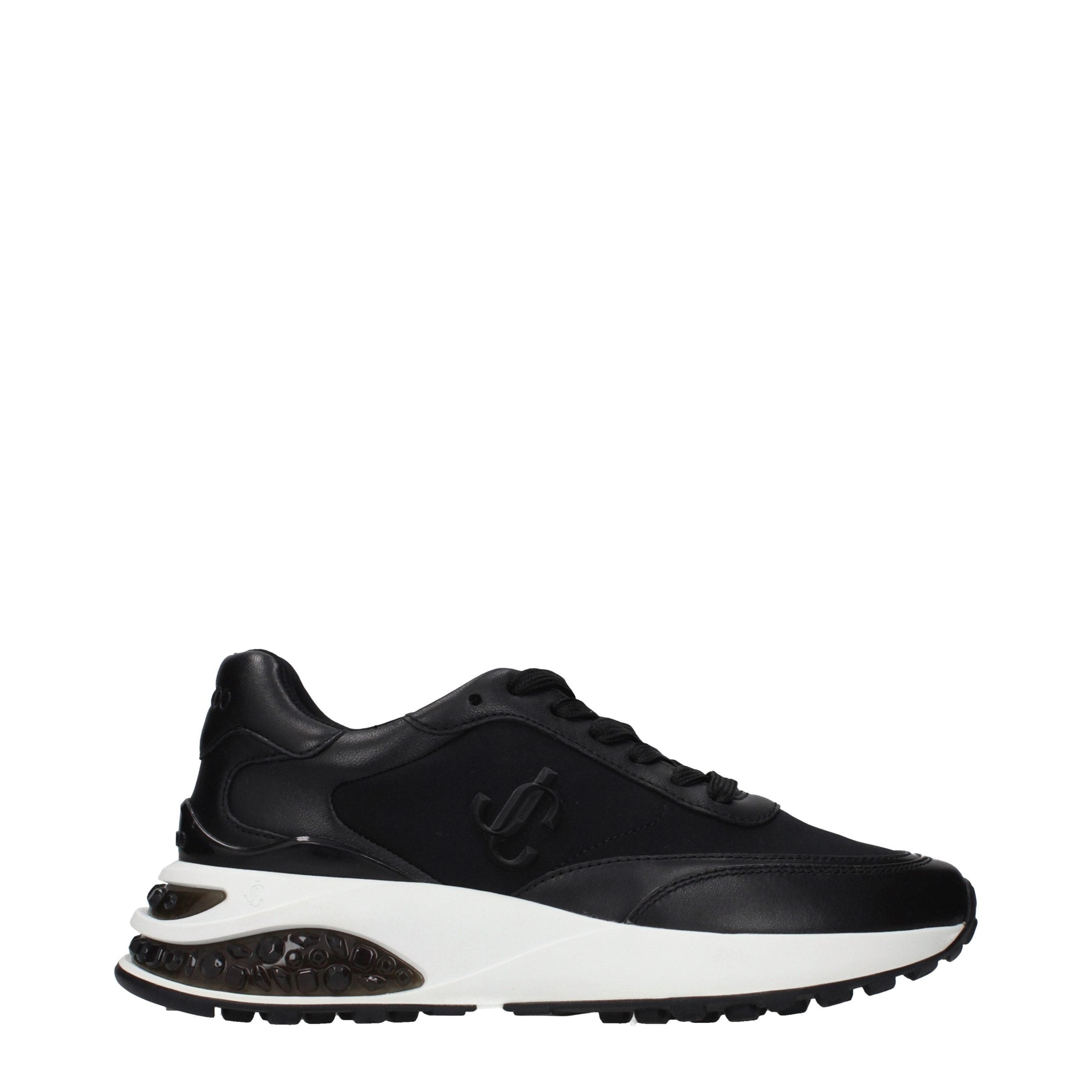 Jimmy Choo Black Fabric Athletic Sneakers Jimmy Choo