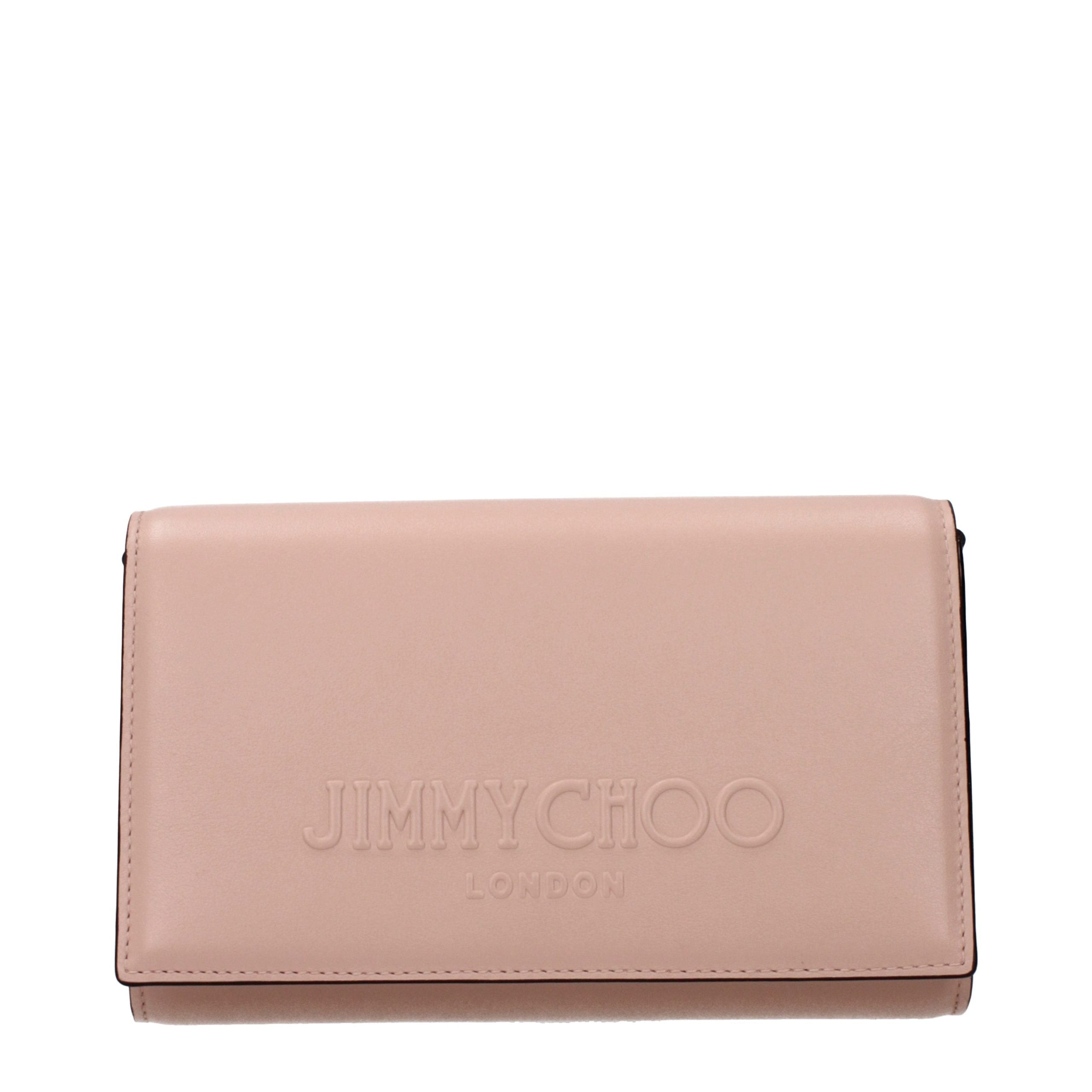 Jimmy Choo Pink Leather Clutch Bag Jimmy Choo