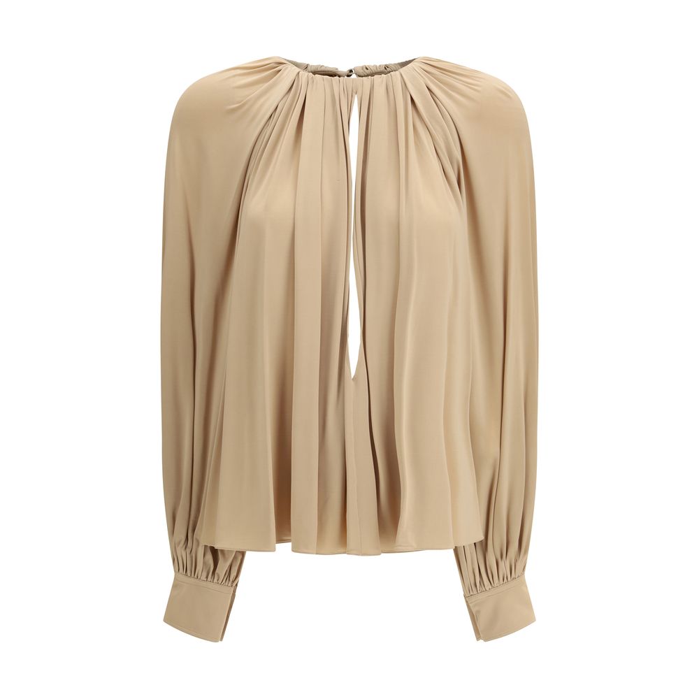 Ferragamo Beige Viscose Blouse Ferragamo