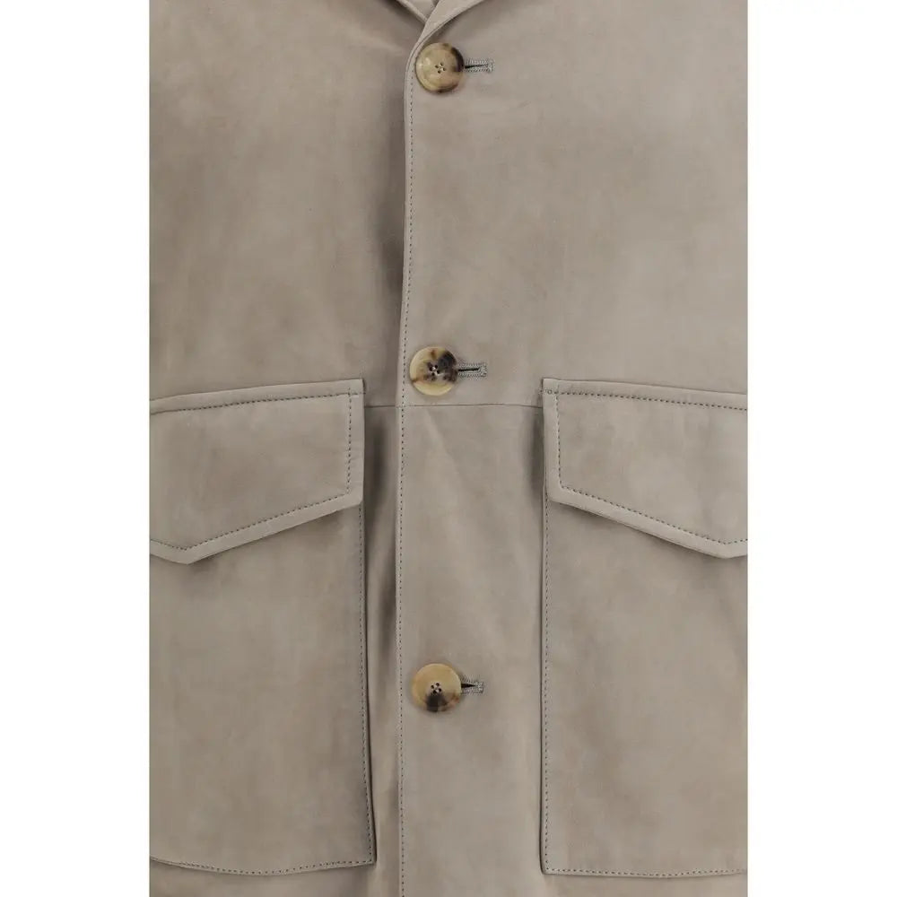 Brunello Cucinelli Bicolor Calf Leather Bos Taurus Clothing Brunello Cucinelli