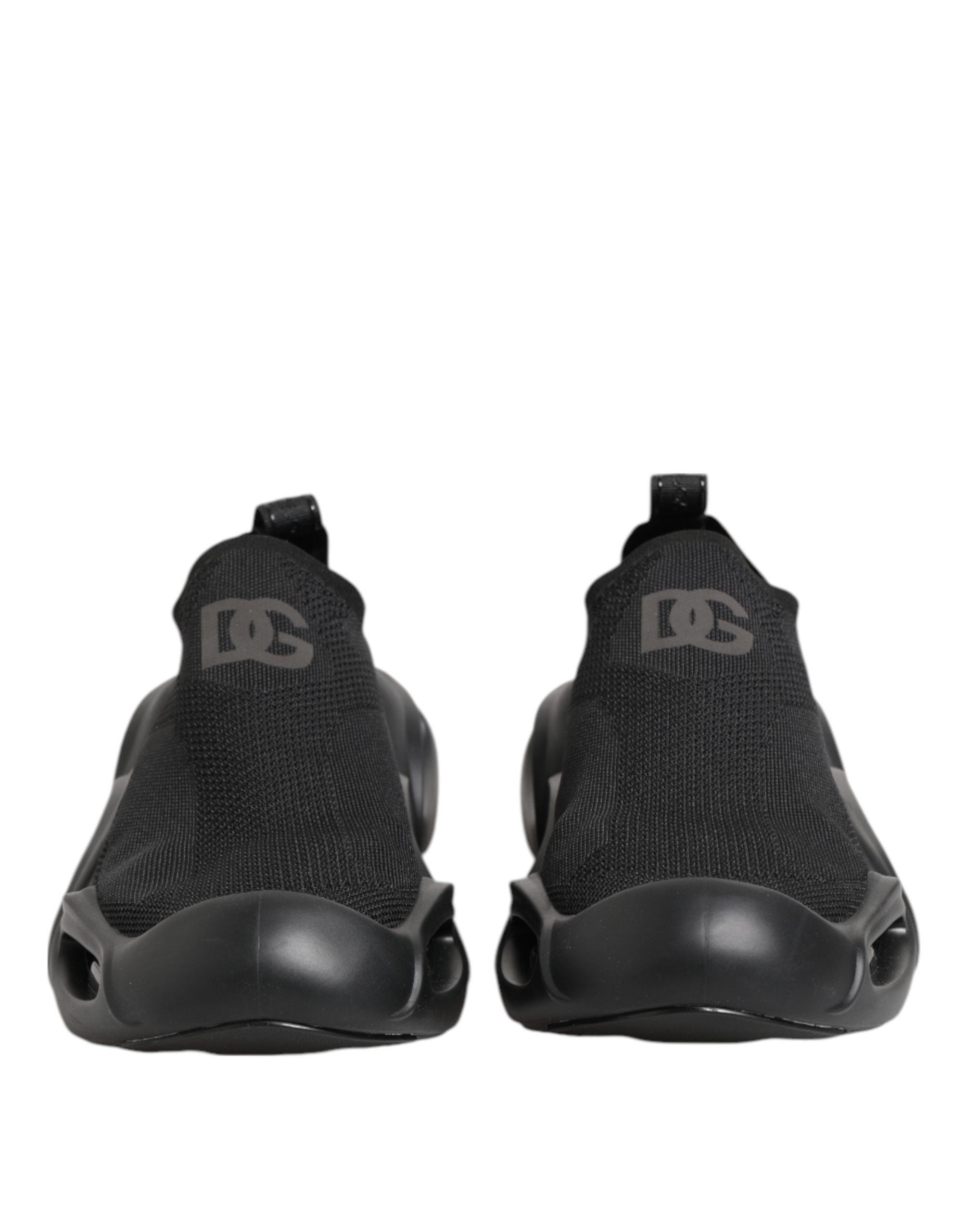 Dolce & Gabbana Black Slip On Wave Low Top Sneakers Shoes Dolce & Gabbana