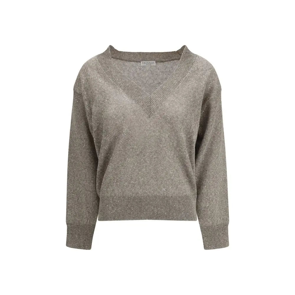 Brunello Cucinelli Brown Linen Sportswear Brunello Cucinelli