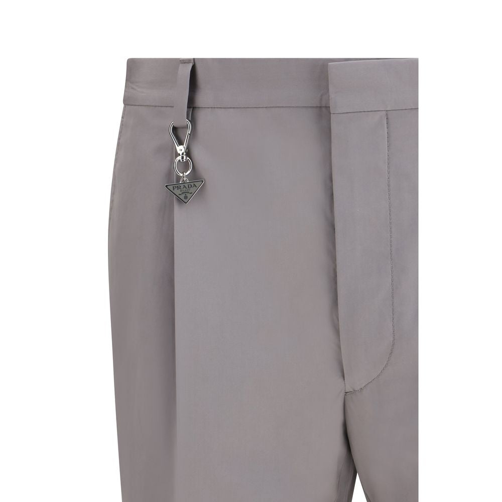 Prada Gray Cotton Dress Pants