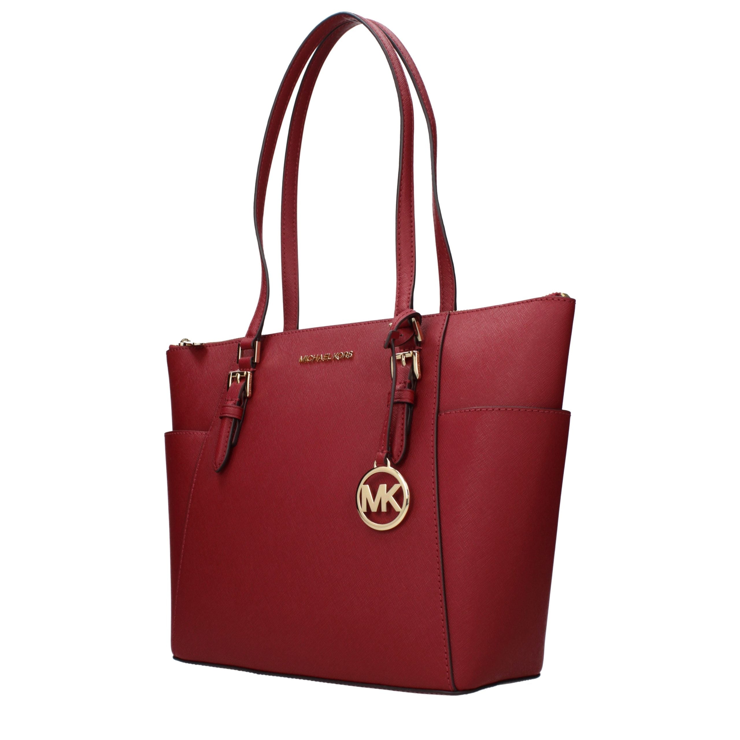 Michael Kors Red Leather Shoulder Bag Michael Kors