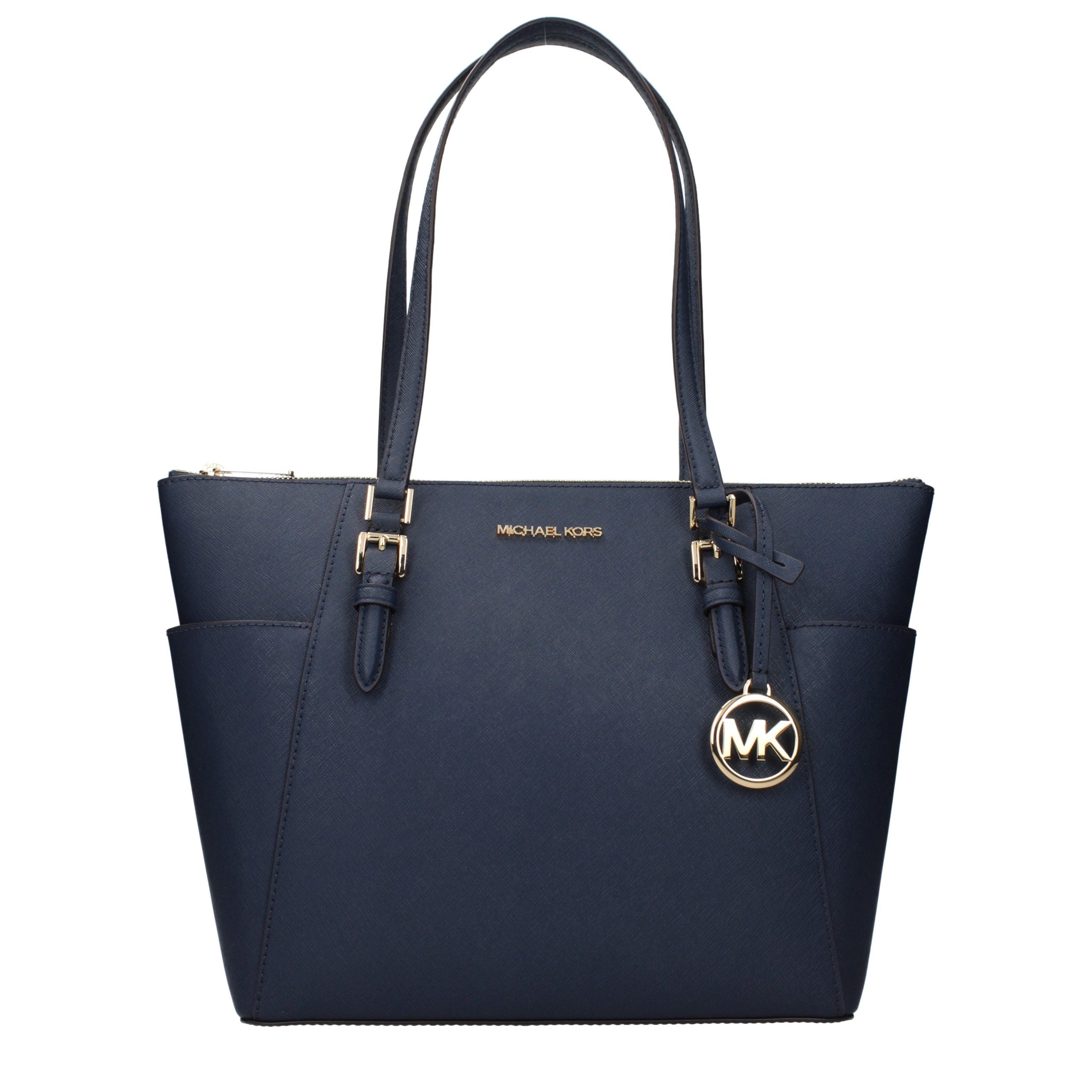 Michael Kors Blue Leather Shoulder Bag Michael Kors