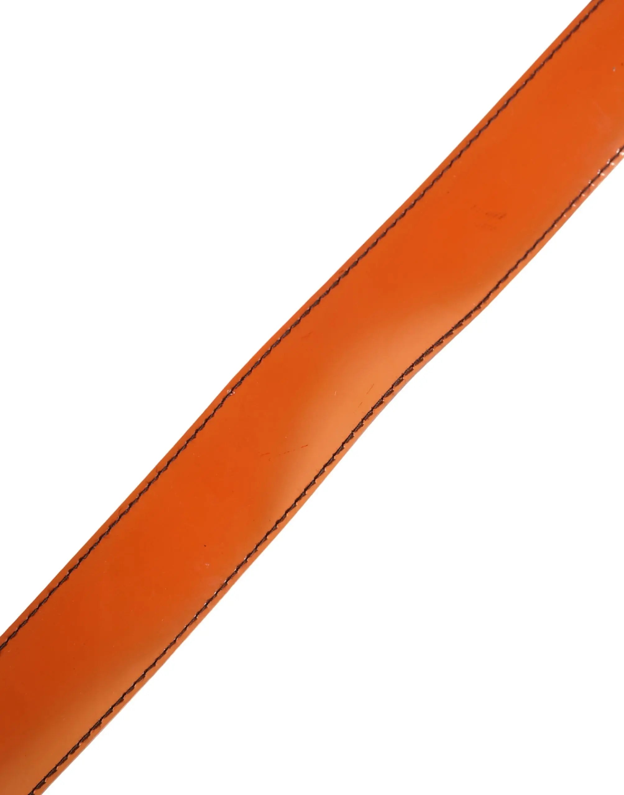 Miu Miu Orange PVC Waist Women Cintura Square Buckle Belt Miu Miu
