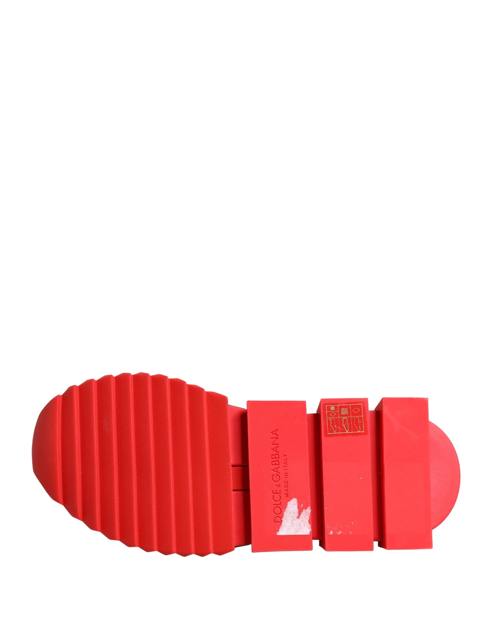 Dolce & Gabbana Red Black Sorrento Socks Sneakers Shoes Dolce & Gabbana