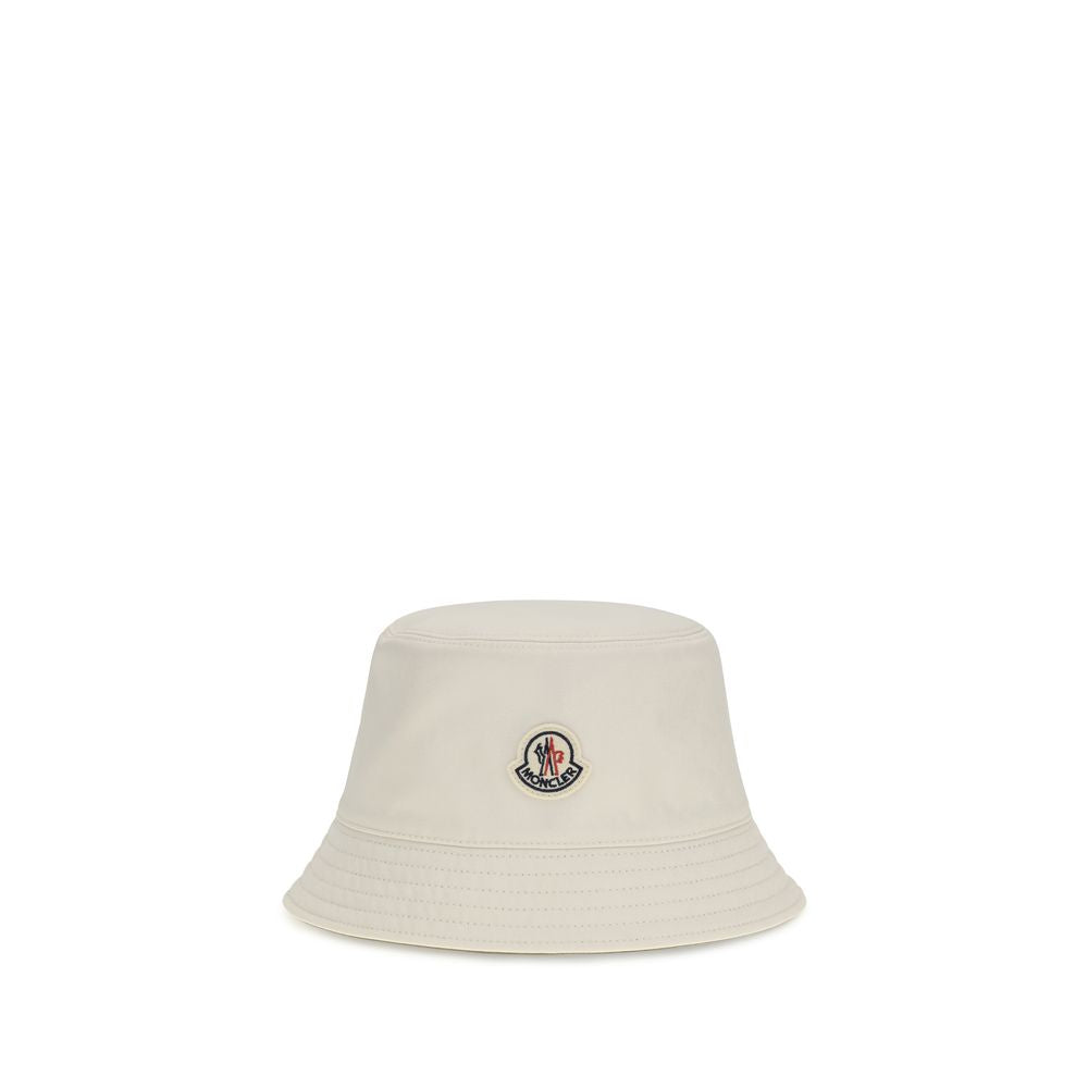 Moncler White Polyester Bucket Hat Moncler