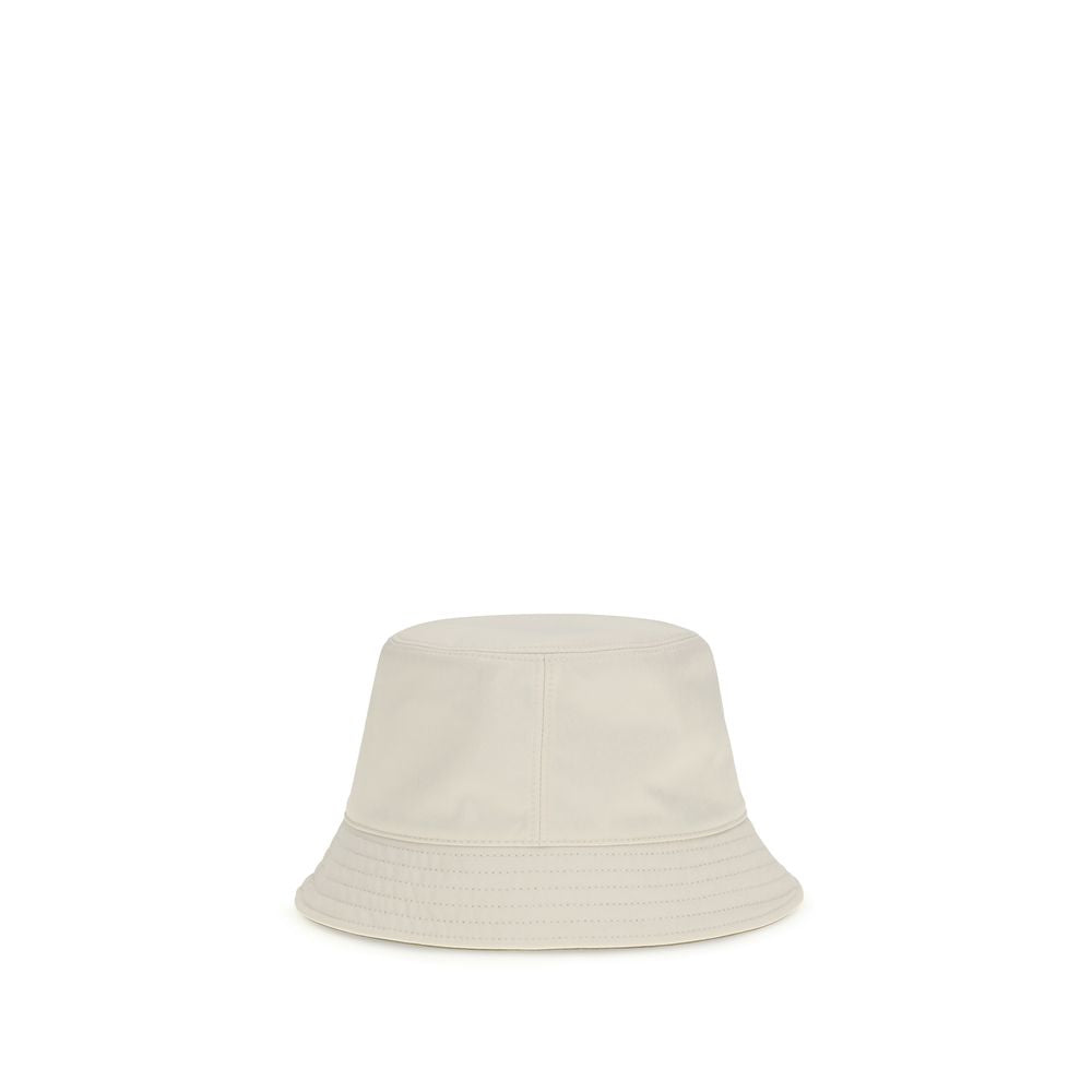 Moncler White Polyester Bucket Hat Moncler