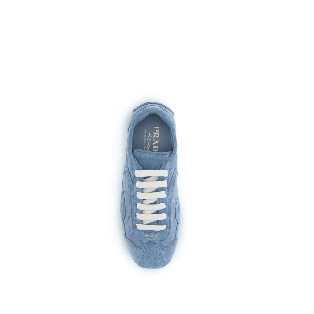 Prada Blue Lamb Ovis Aries Athletic Sneakers Prada