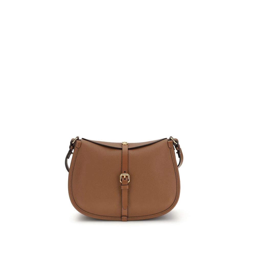 Etro Brown Calf Leather Bos Taurus Shoulder Bag Etro