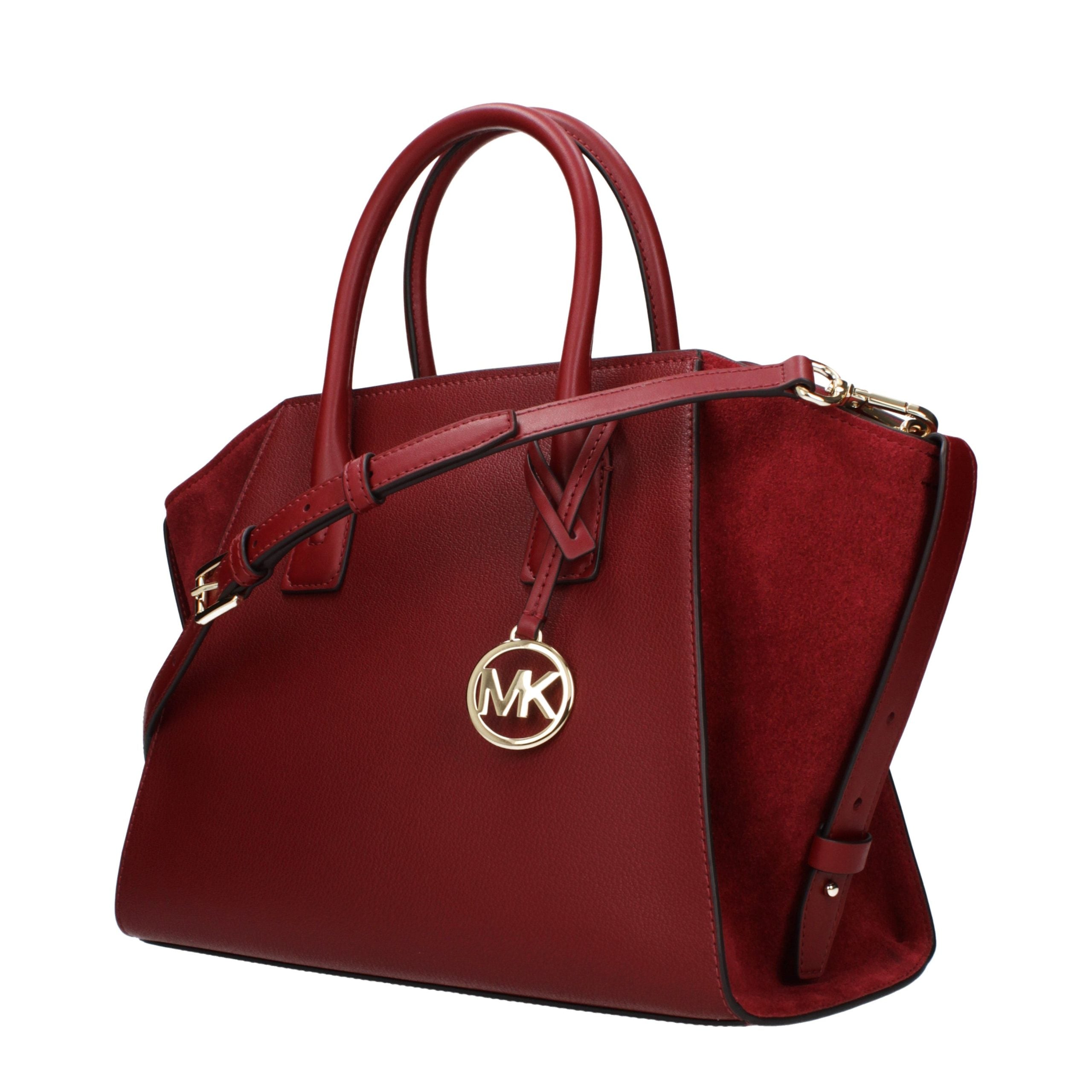 Michael Kors Red Leather Handbag Michael Kors