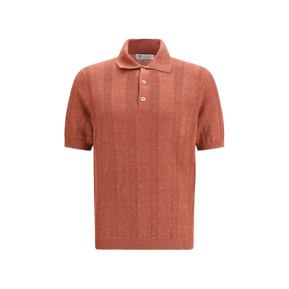 Brunello Cucinelli Orange Denim Shirt Brunello Cucinelli