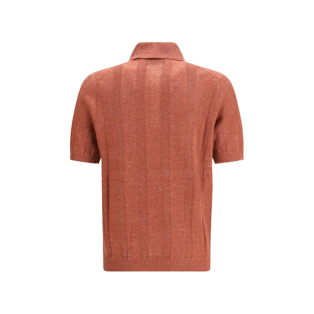 Brunello Cucinelli Orange Denim Shirt Brunello Cucinelli
