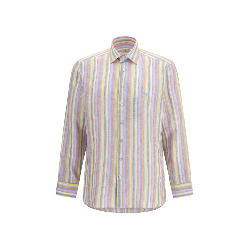 Etro Multicolor Linen Pattern Shirt Etro