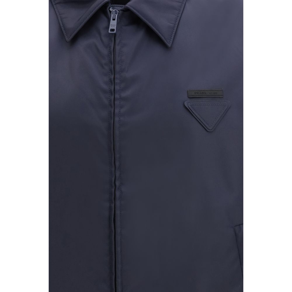 Prada Blue Nylon Shell Jacket