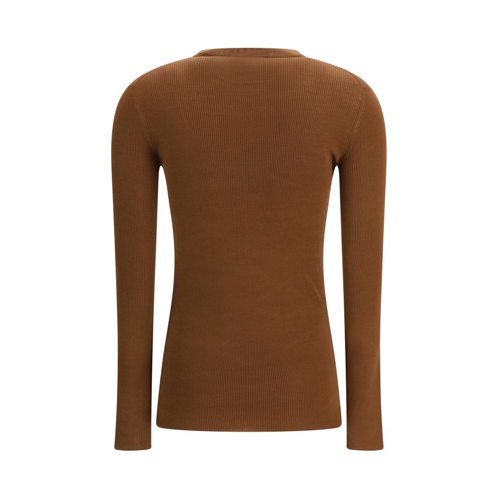 Prada Brown Wool Cardigan Prada