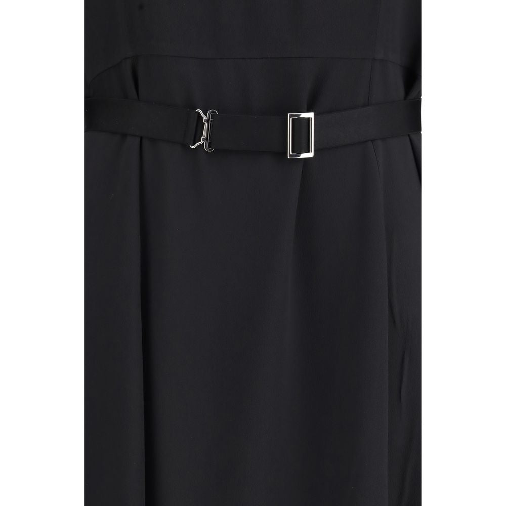 Prada Black Acetate Casual Dress Prada