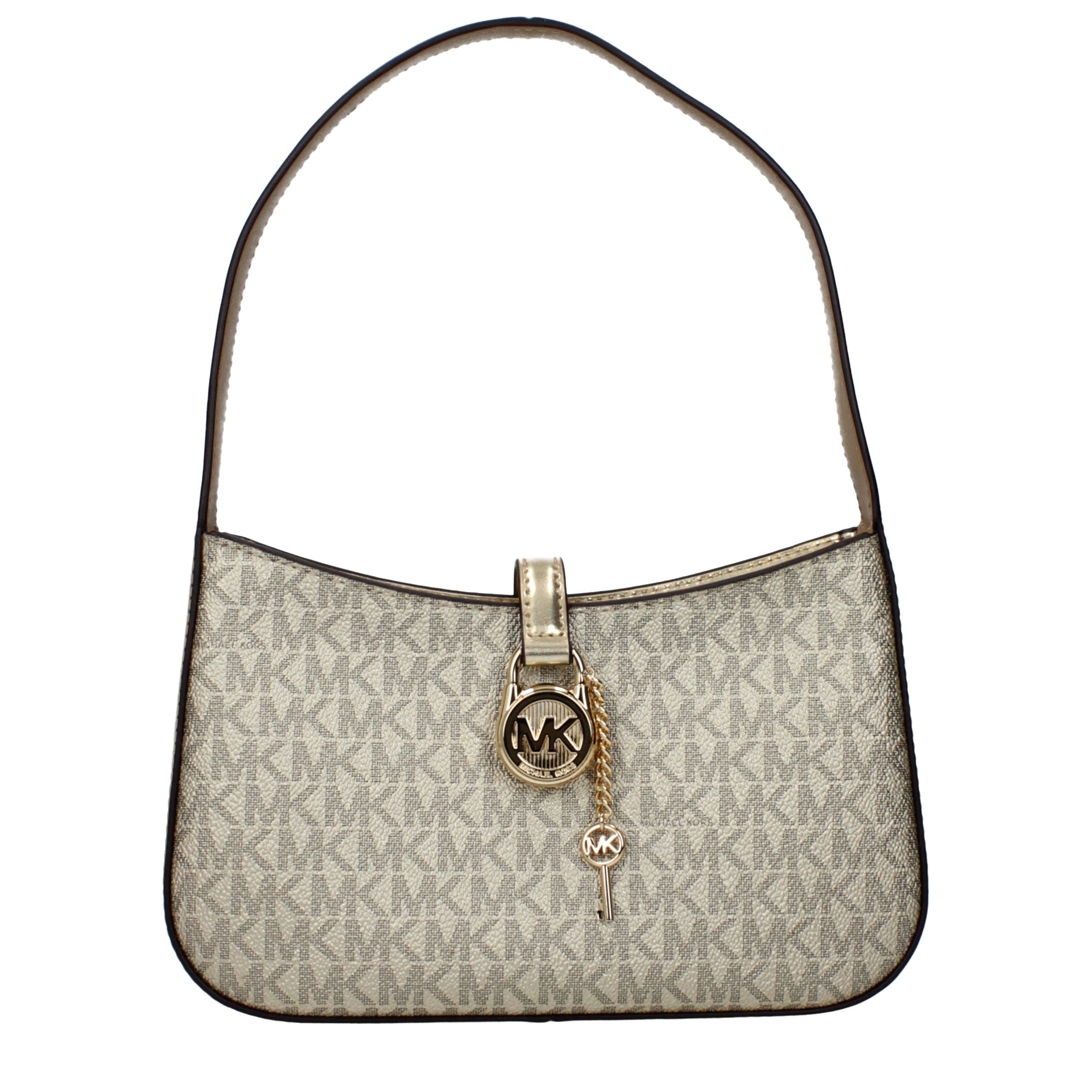 Michael Kors Gold Fabric Handbag Michael Kors