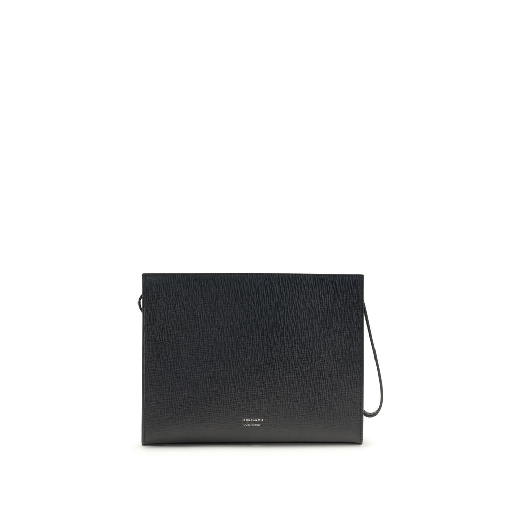 Ferragamo Black Calf Leather Bos Taurus Accessories Ferragamo