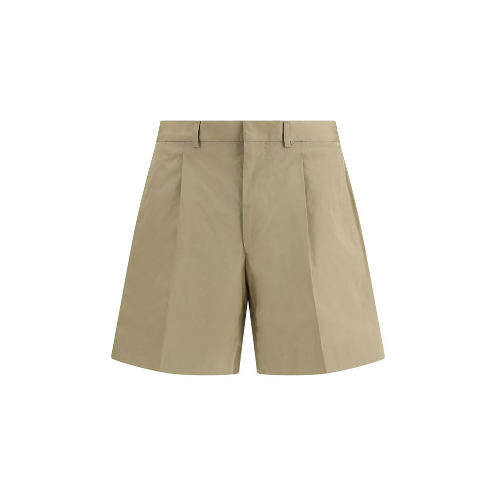 Prada Beige Cotton Bermuda Shorts Prada