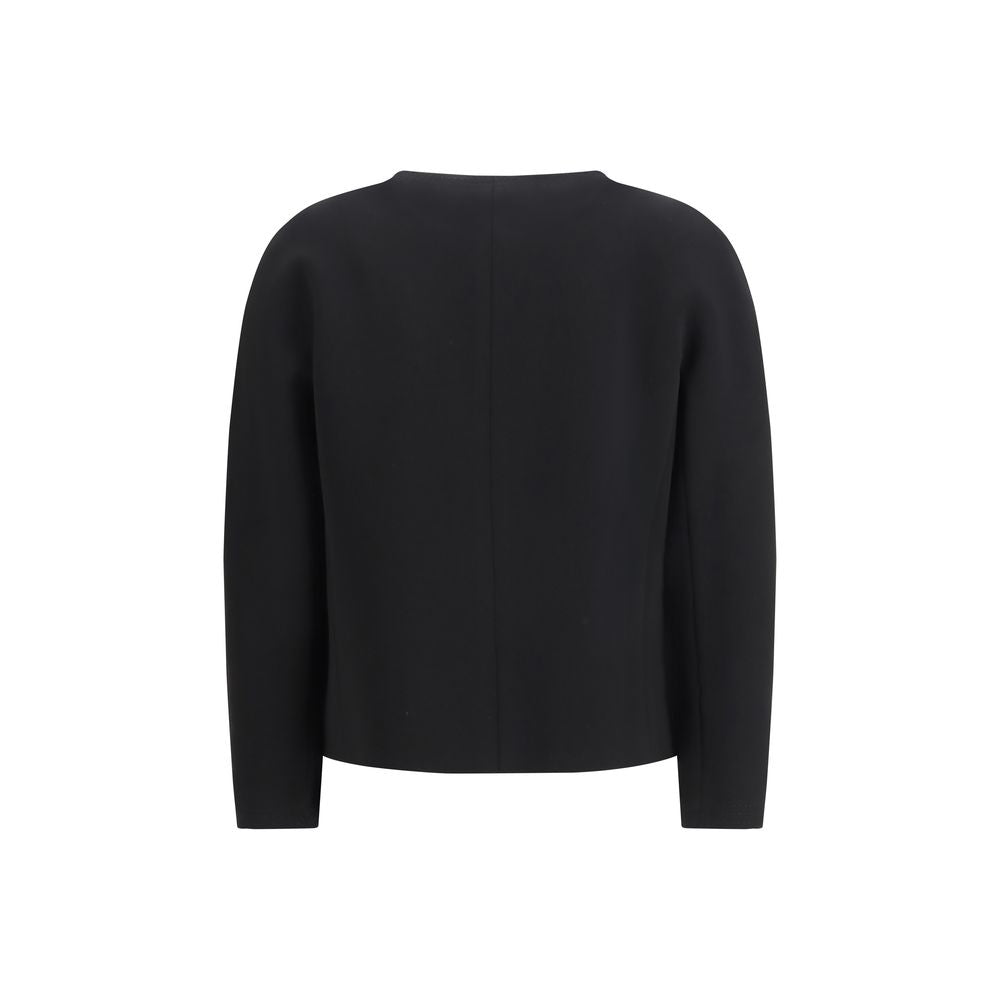 Max Mara Black Triacetate Coat Max Mara