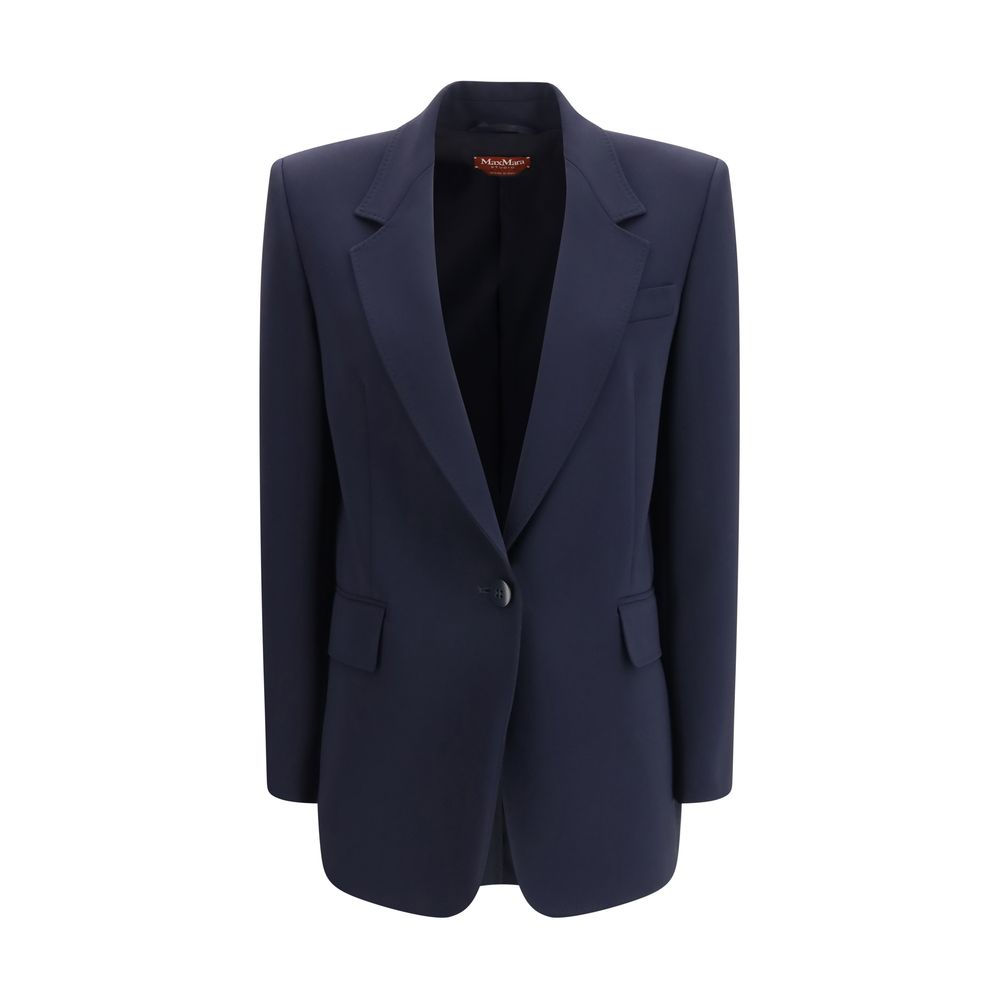 Max Mara Blue Triacetate Blazer Max Mara