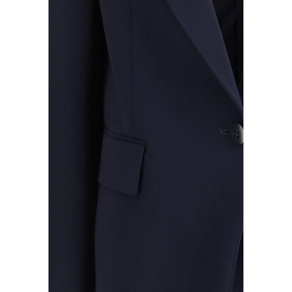 Max Mara Blue Triacetate Blazer Max Mara