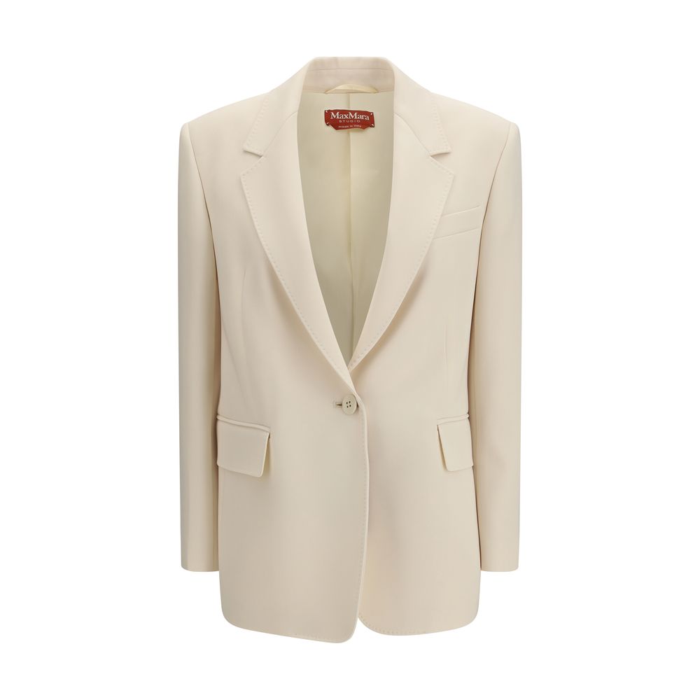 Max Mara Beige Triacetate Blazer Max Mara