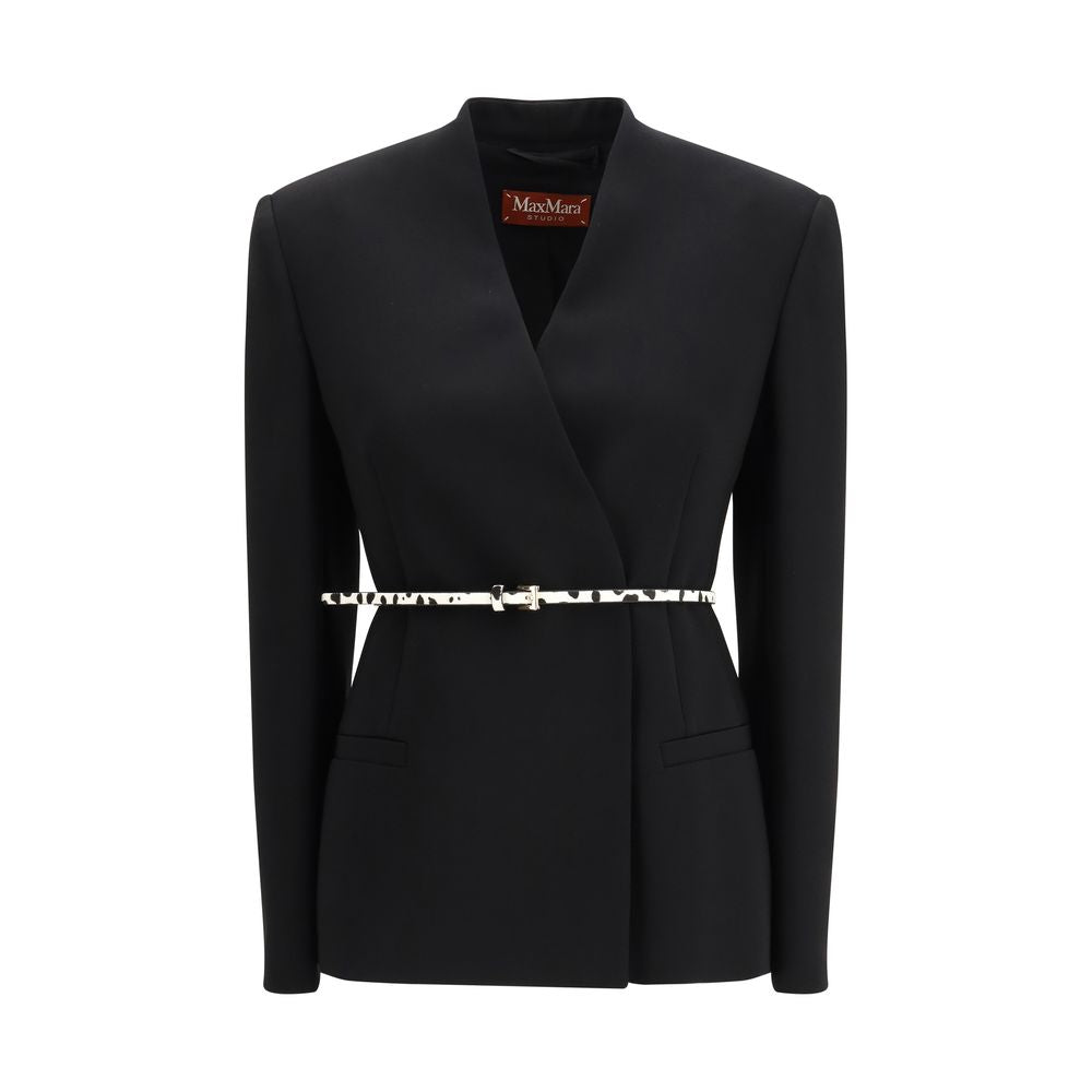 Max Mara Black Triacetate Coat Max Mara