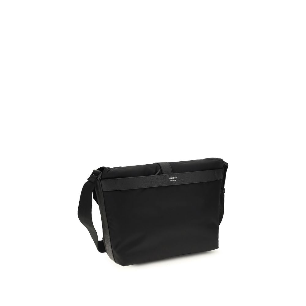 Ferragamo Black Nylon Shoulder Bag Ferragamo