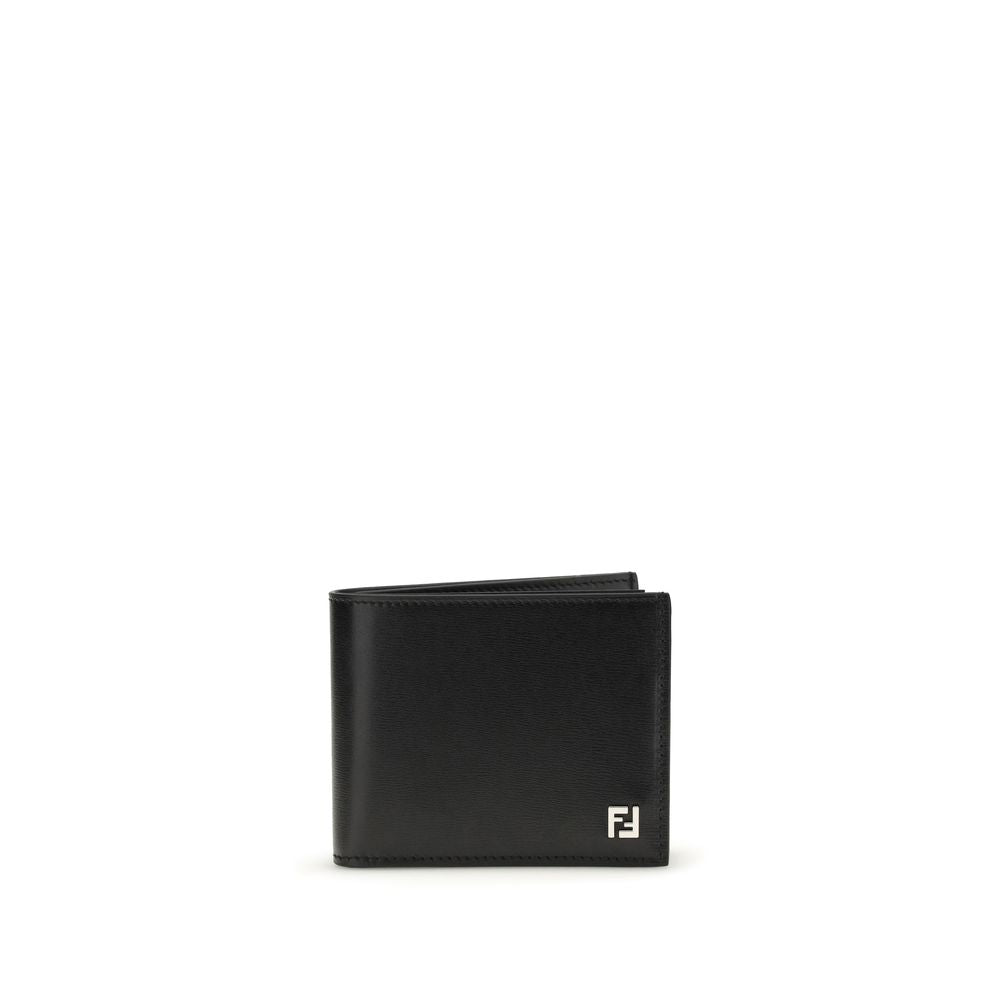 Fendi Black Calf Leather Bos Taurus Wallet Fendi